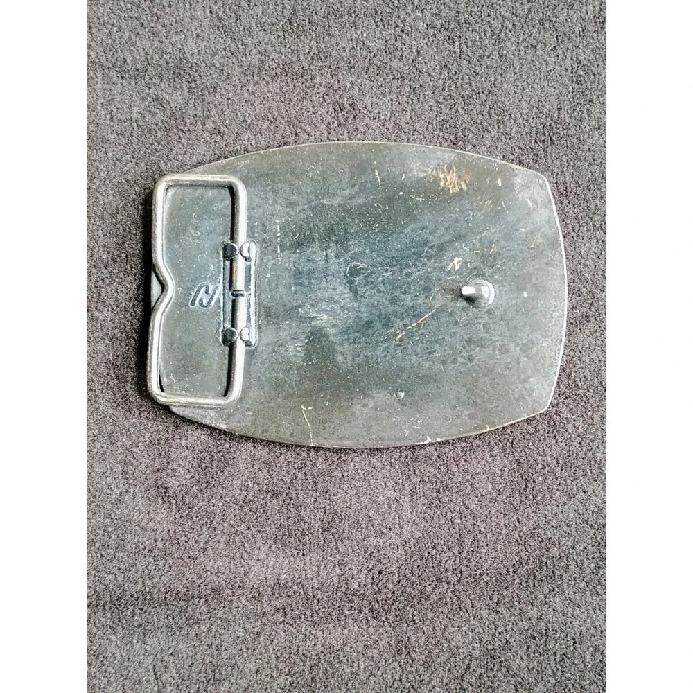 Marathon LeTourneau Heavy Equipment Vintage Brass Belt Buckle Construction Promo